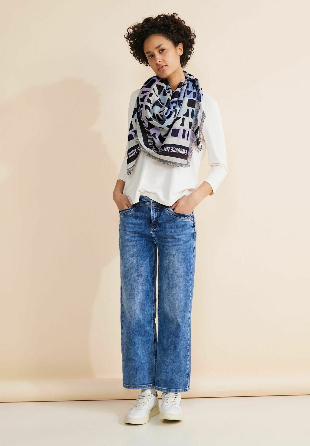 

Платок JACQUARD Street One, цвет blau