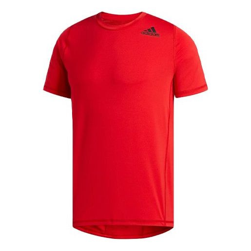 цена Футболка adidas Training Sports Round Neck Pullover Short Sleeve Red, красный