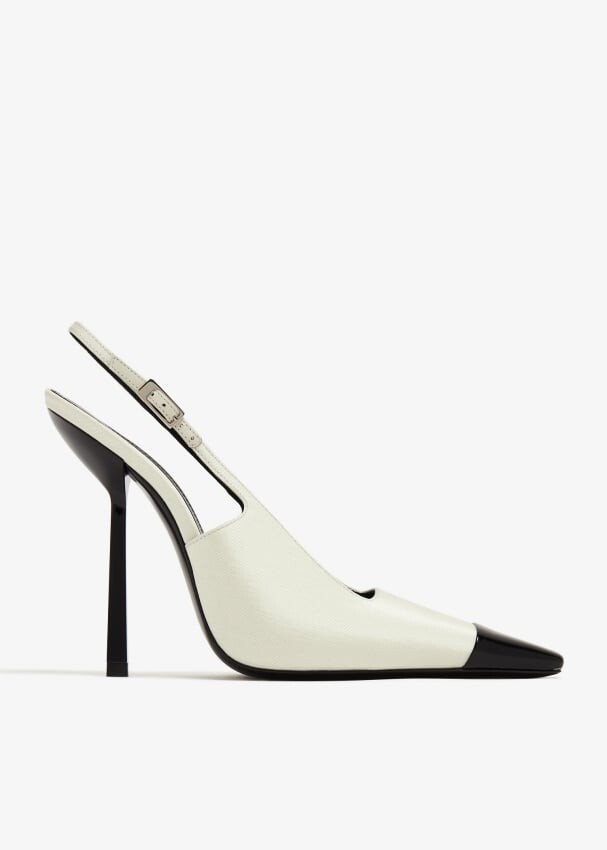 

Туфли Saint Laurent Ines Slingback, белый