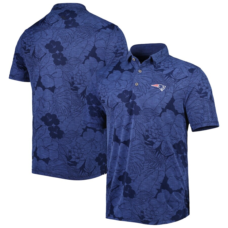 

Поло с коротким рукавом Tommy Bahama New England Patriots, нави