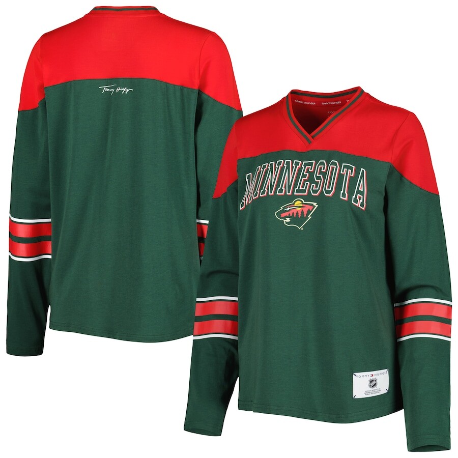 

Футболка с длинным рукавом Tommy Hilfiger Minnesota Wild, зеленый