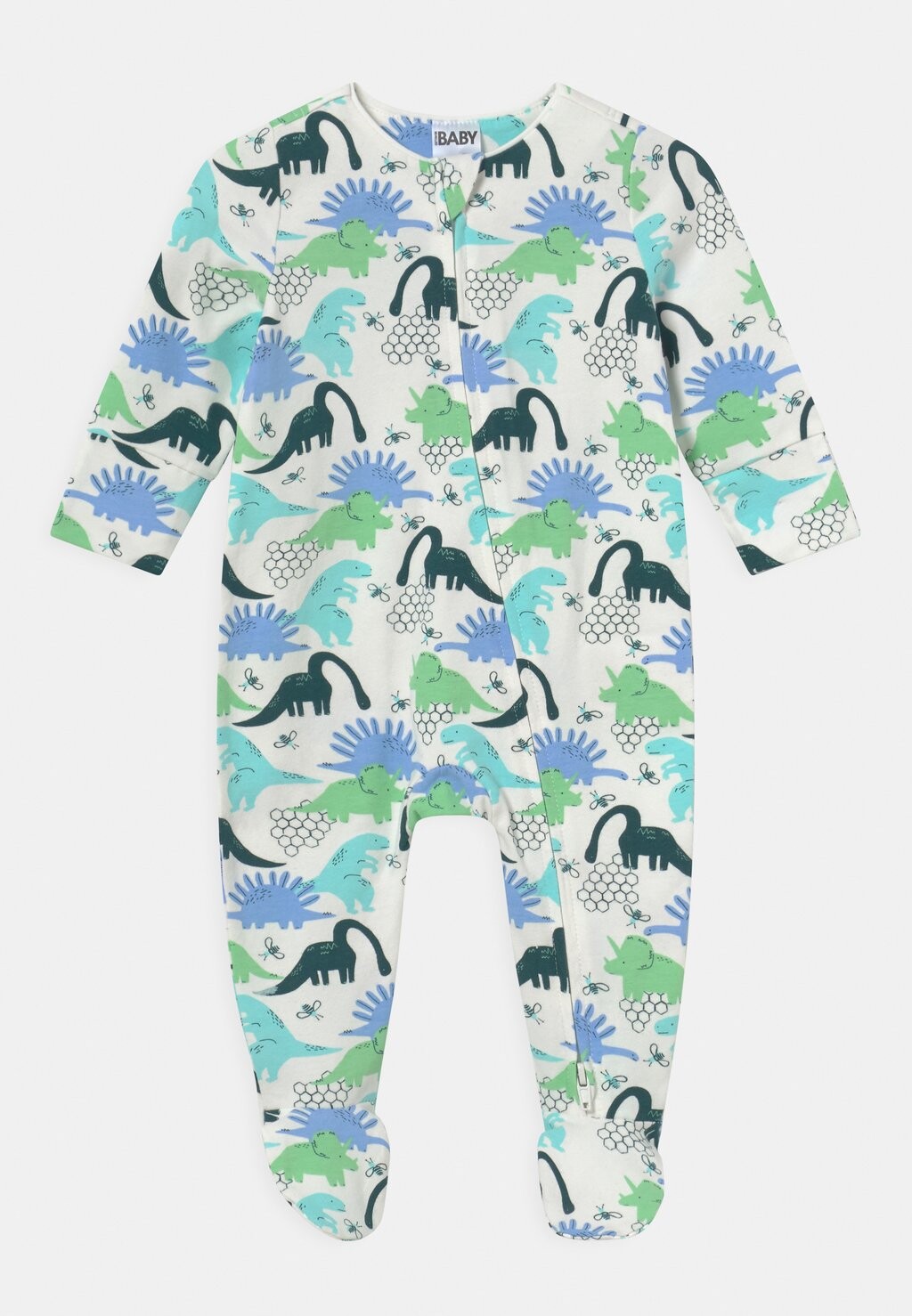 

Пижама THE LONG SLEEVE ZIP ROMPER Cotton On, цвет vanilla/petrol teal