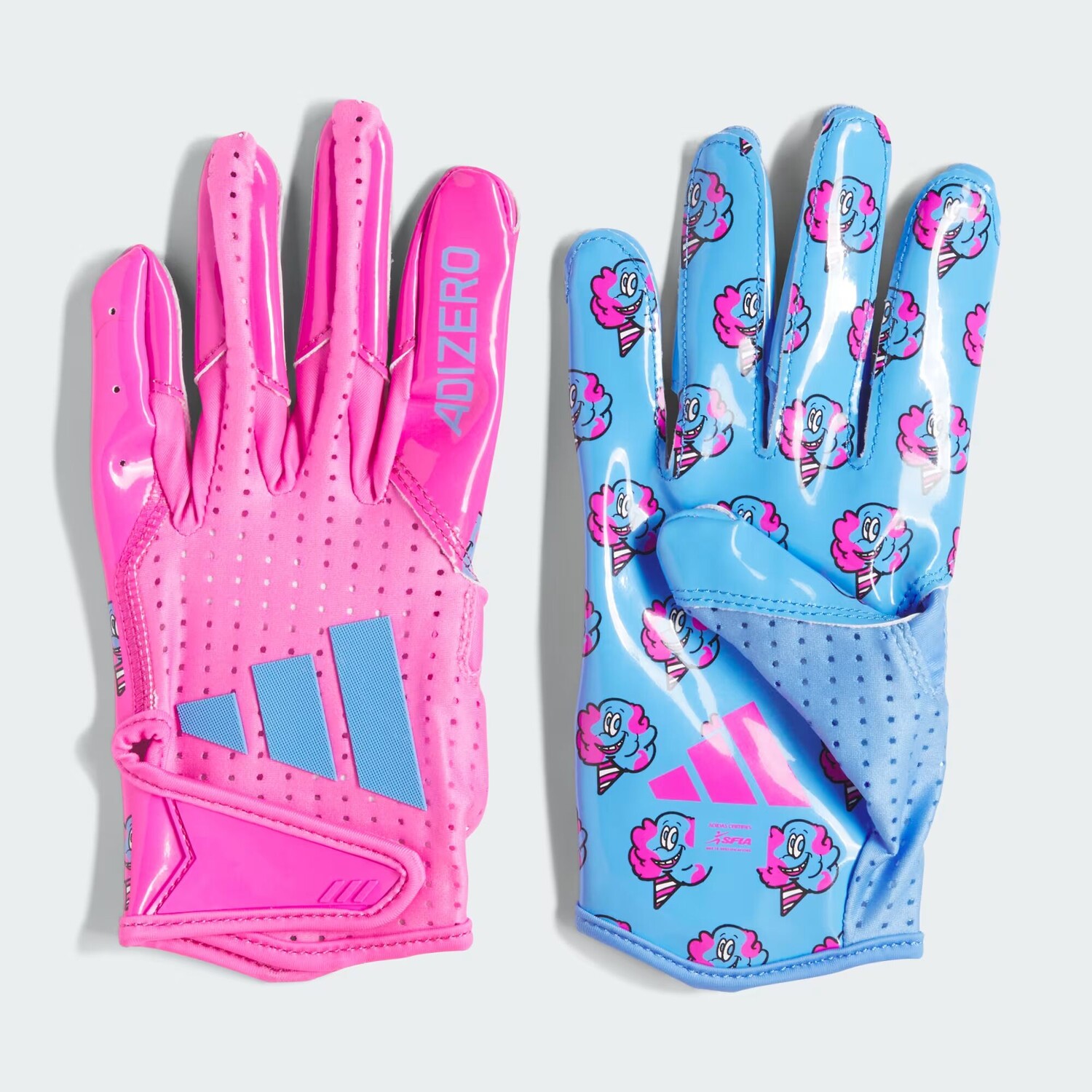 

AF1871 Перчатки Adizero 14 Snack Attack из сладкой ваты Adidas, цвет Multicolor/Cotton Candy