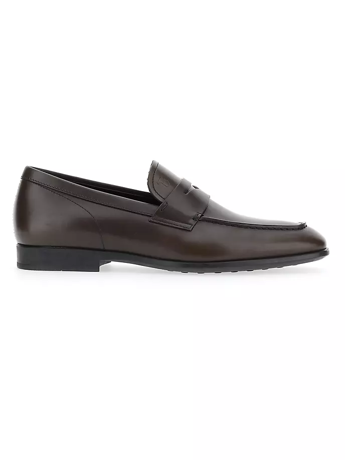 

Кожаные пенни-лоферы Tod'S, цвет dark brown