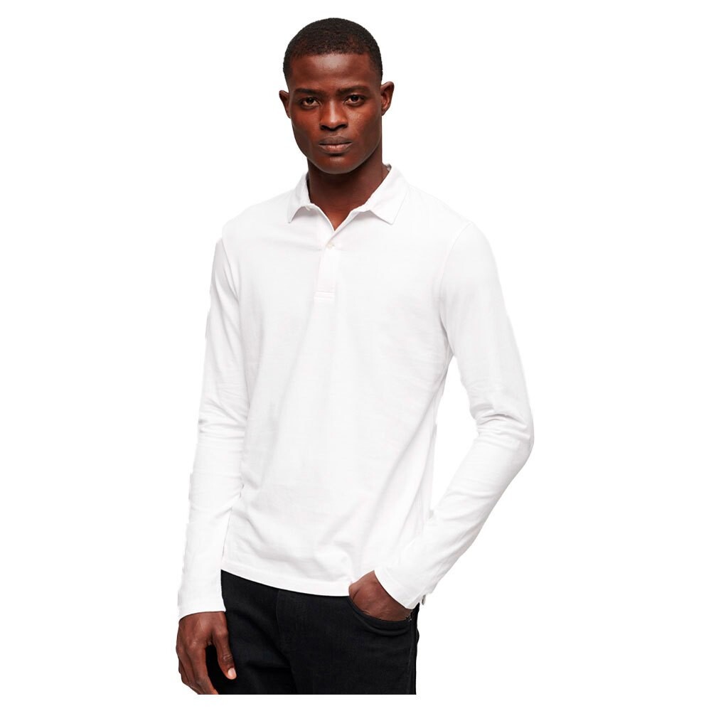 

Поло с длинным рукавом Superdry Studios Jersey, белый