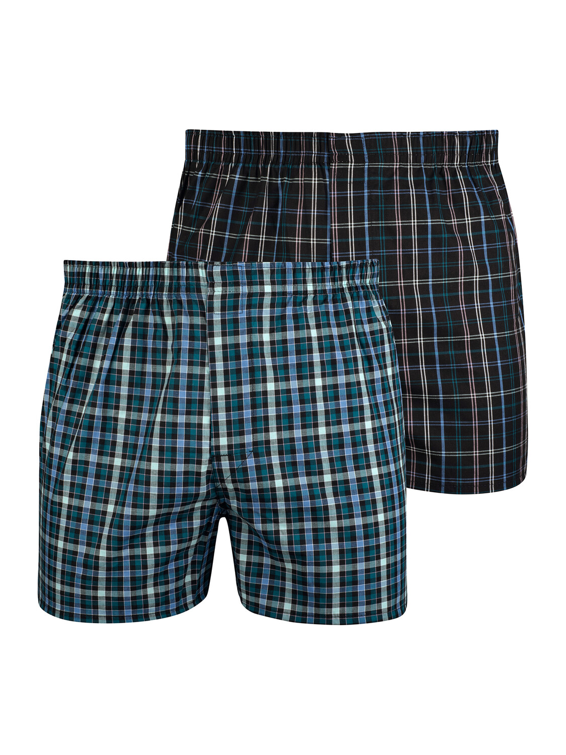 

Боксеры NUR DER Boxer Webboxershorts Classic, цвет blau/schwarz kariert