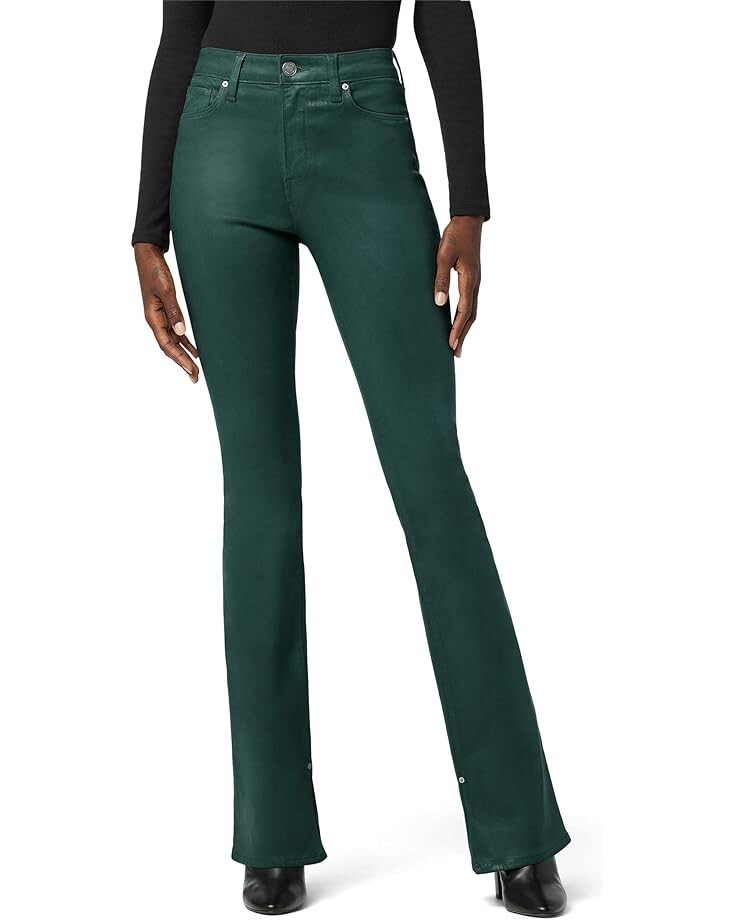 

Джинсы Hudson Jeans Barbara High-Rise Bootcut Inseam Slit in Coated Forest Walk, цвет Coated Forest Walk