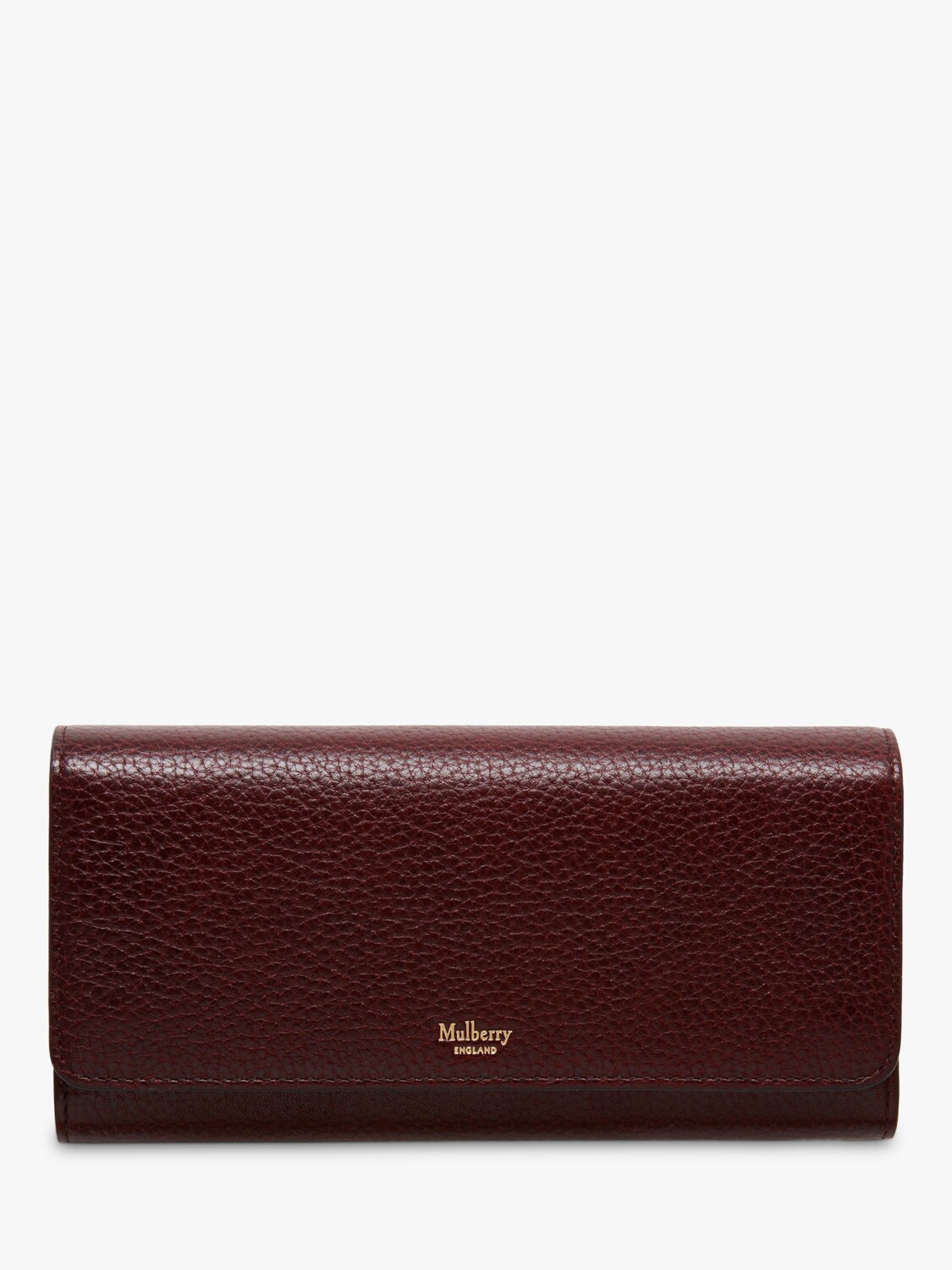 

Маленький классический кошелек из зернистой кожи Mulberry, цвет бычьей крови