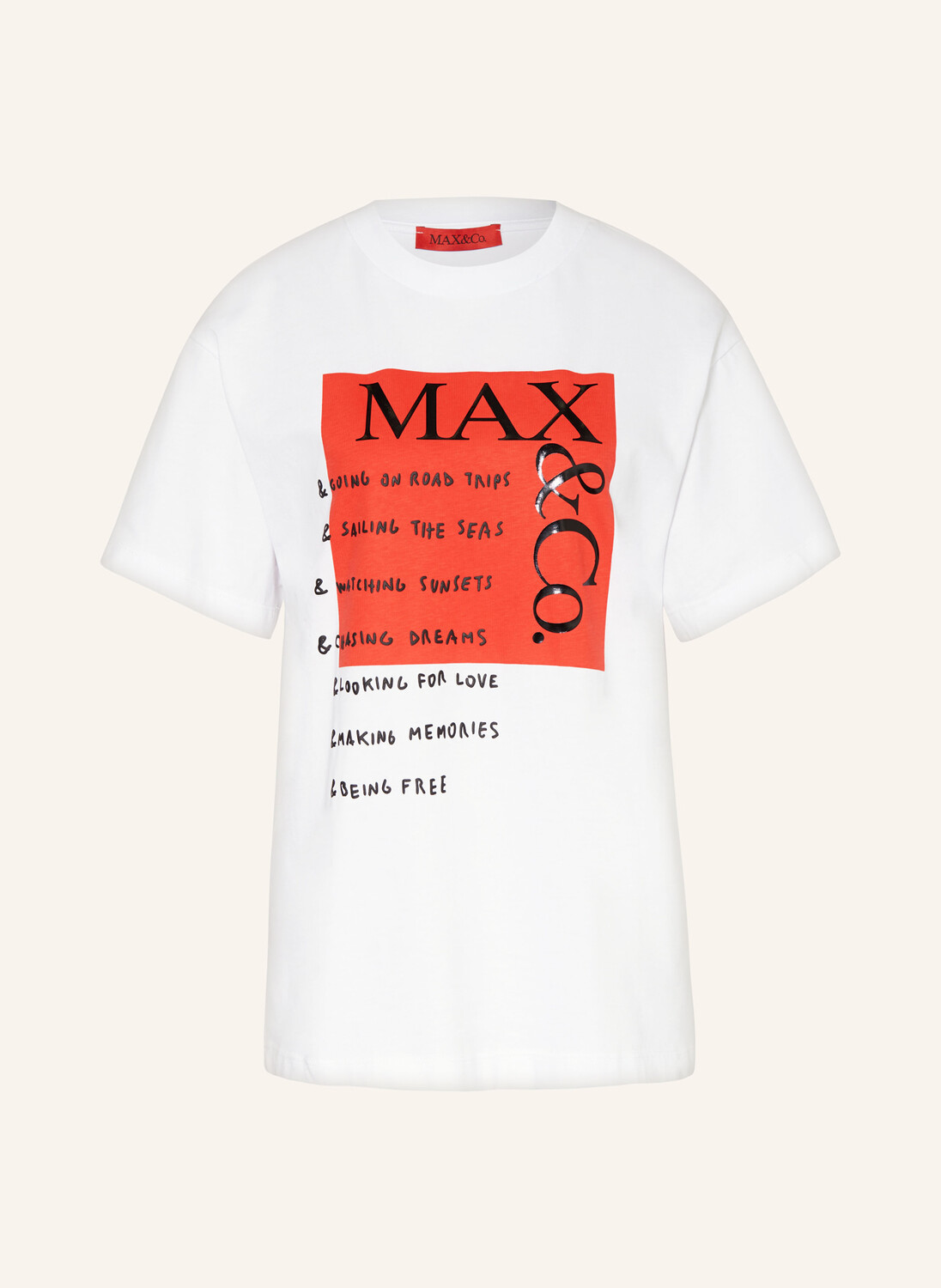 

Футболка &cotee MAX & Co., белый/красный