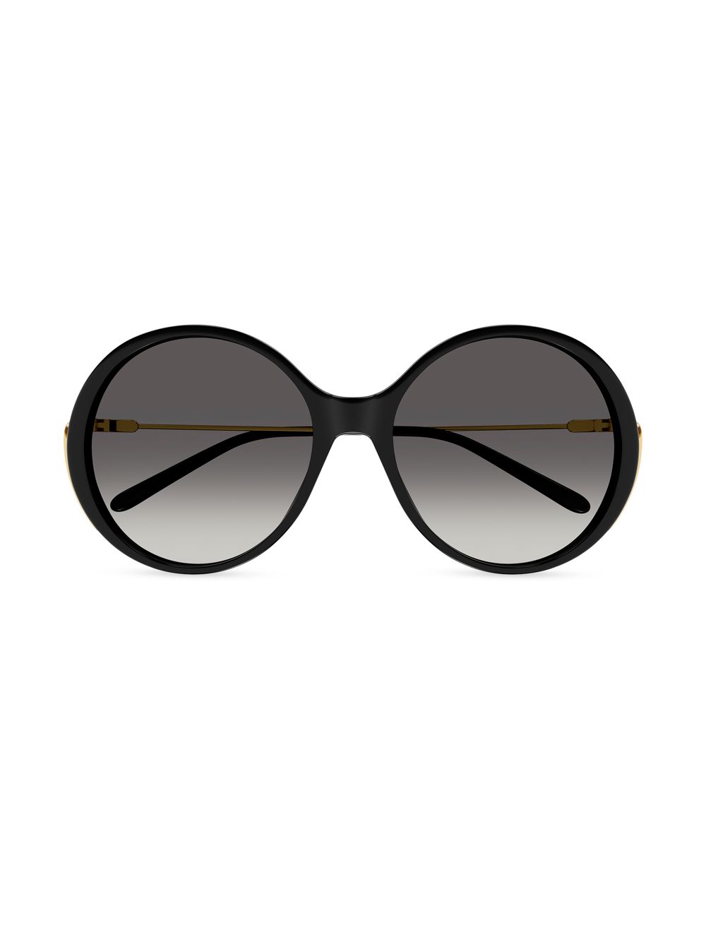 Круглые солнцезащитные очки Elys из ацетата 58 мм Chloé, черный