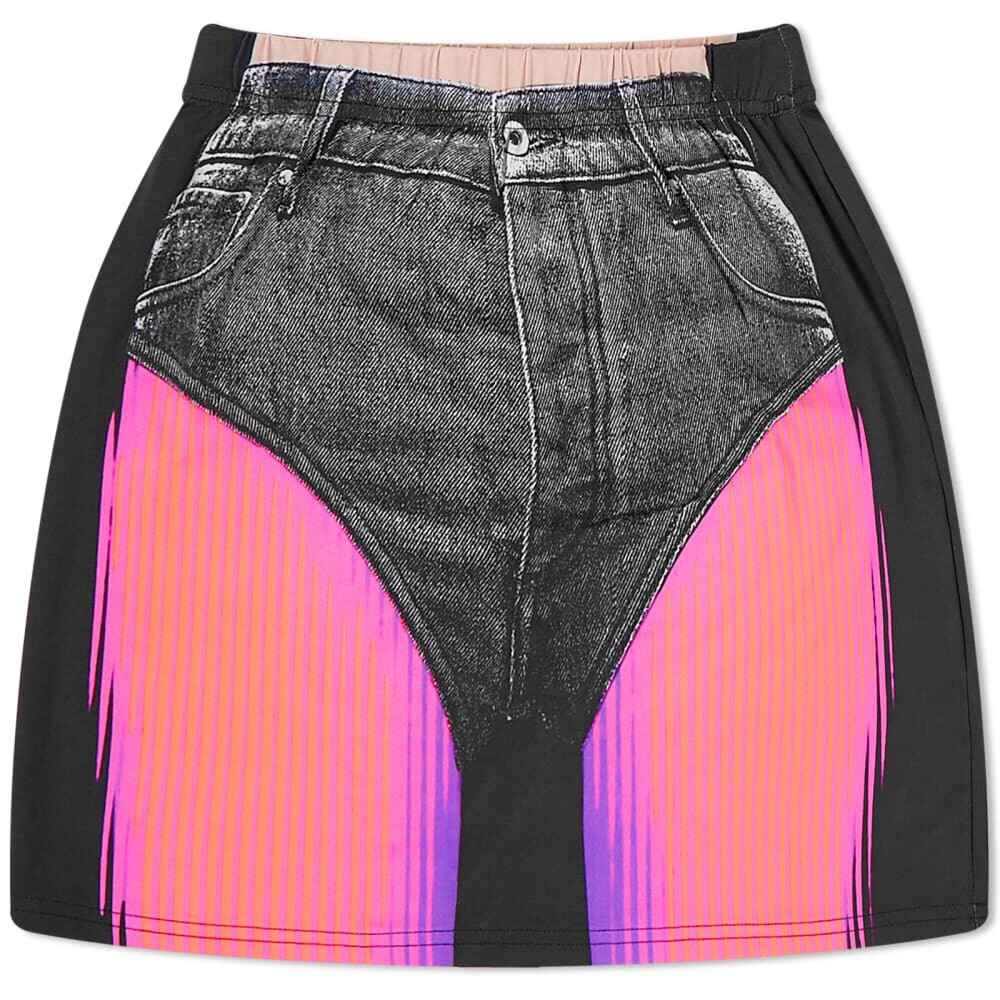 

Мини-юбка Trompe L'Oeil Janty от Y-Project x Jean Paul Gaultier, черный/розовый