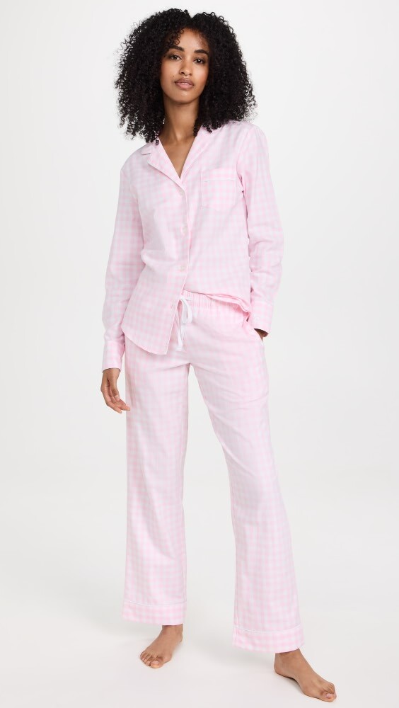 

Пижамный комплект Petite Plume Pink Gingham, розовый