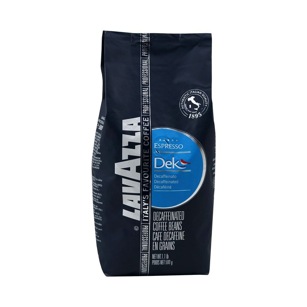 

Кофе LAVAZZA DEK цельнозерновой пакет 500г