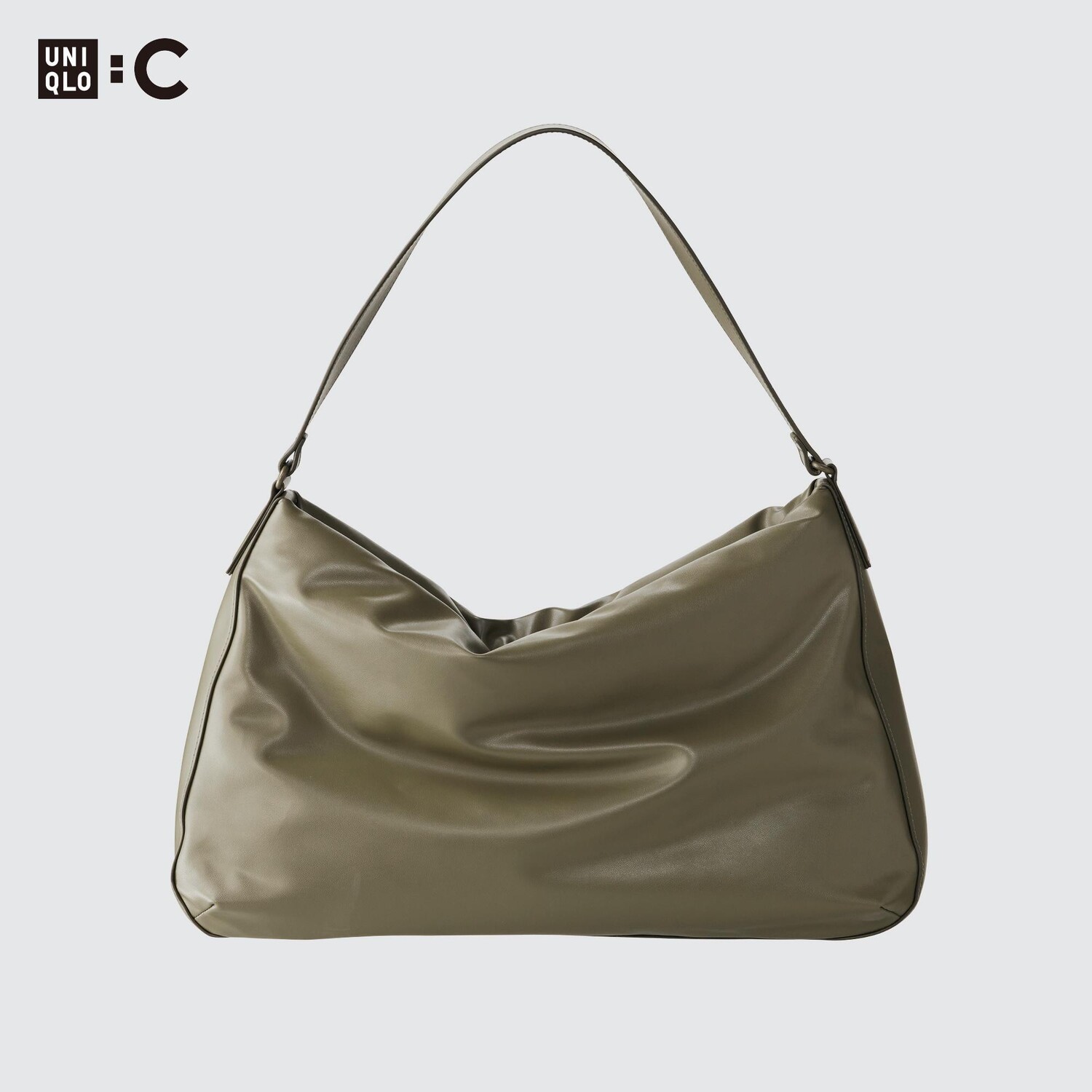 

Сумка с эффектом кожи UNIQLO, оливковый