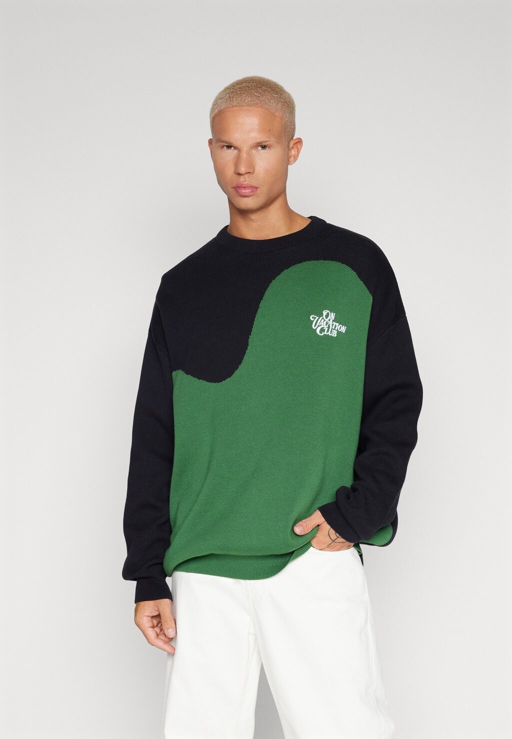 

Джерси On Vacation ТРИКОТАЖНЫЙ СВИТЕР WAVE, цвет black/green