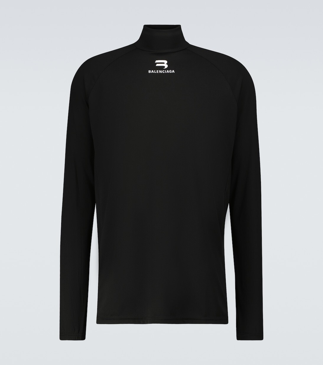 

Велотоп Sporty B из джерси Balenciaga, черный