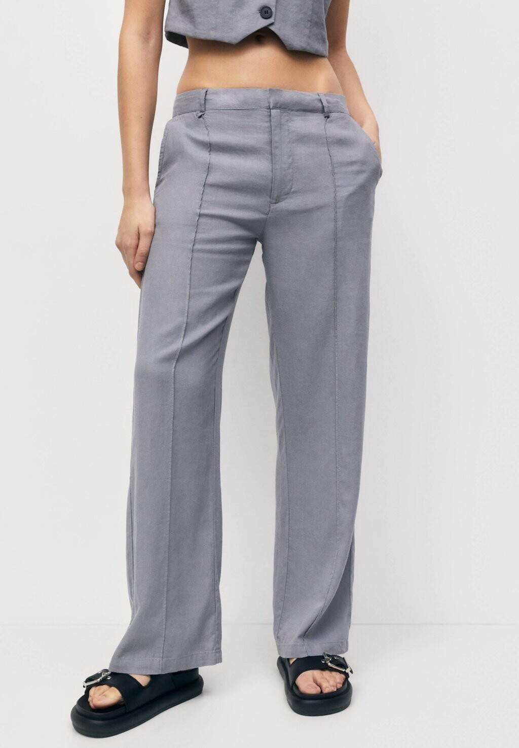 

Брюки PULL&BEAR, Серый