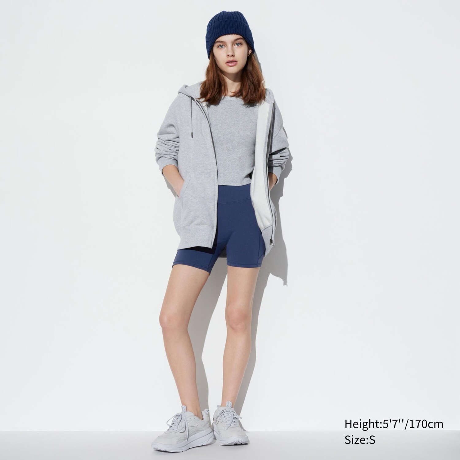 

Шорты Uniqlo Ultrasuave велосипедные, темно-синий