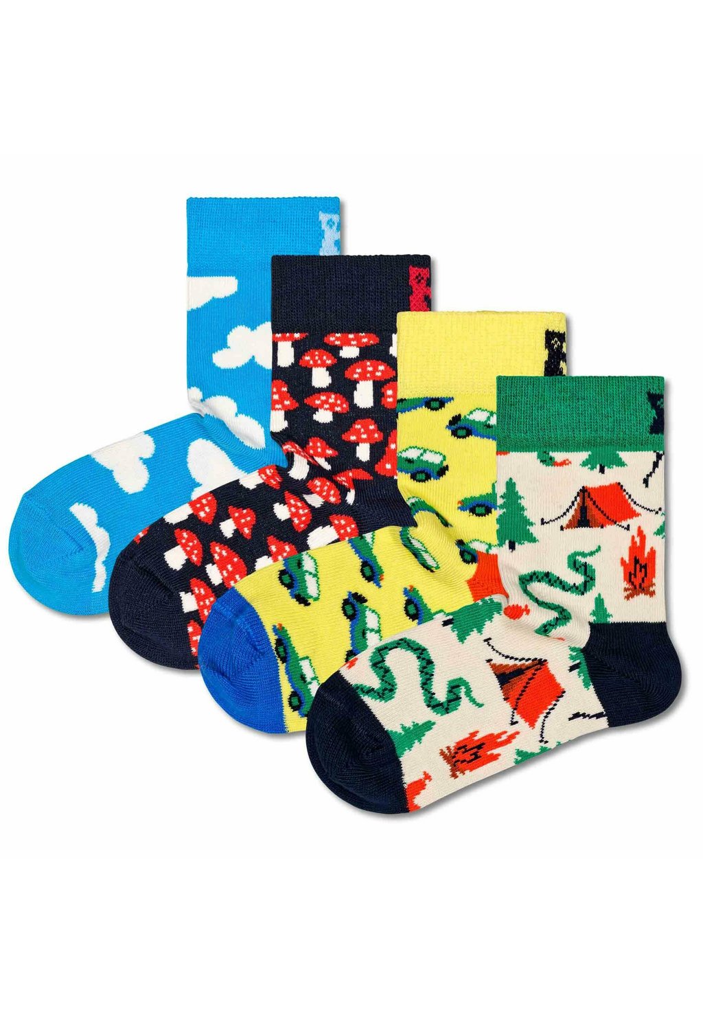 Носки Unisex, 4Er Pack Geschenkbox,Mix Happy Socks, цвет little camper