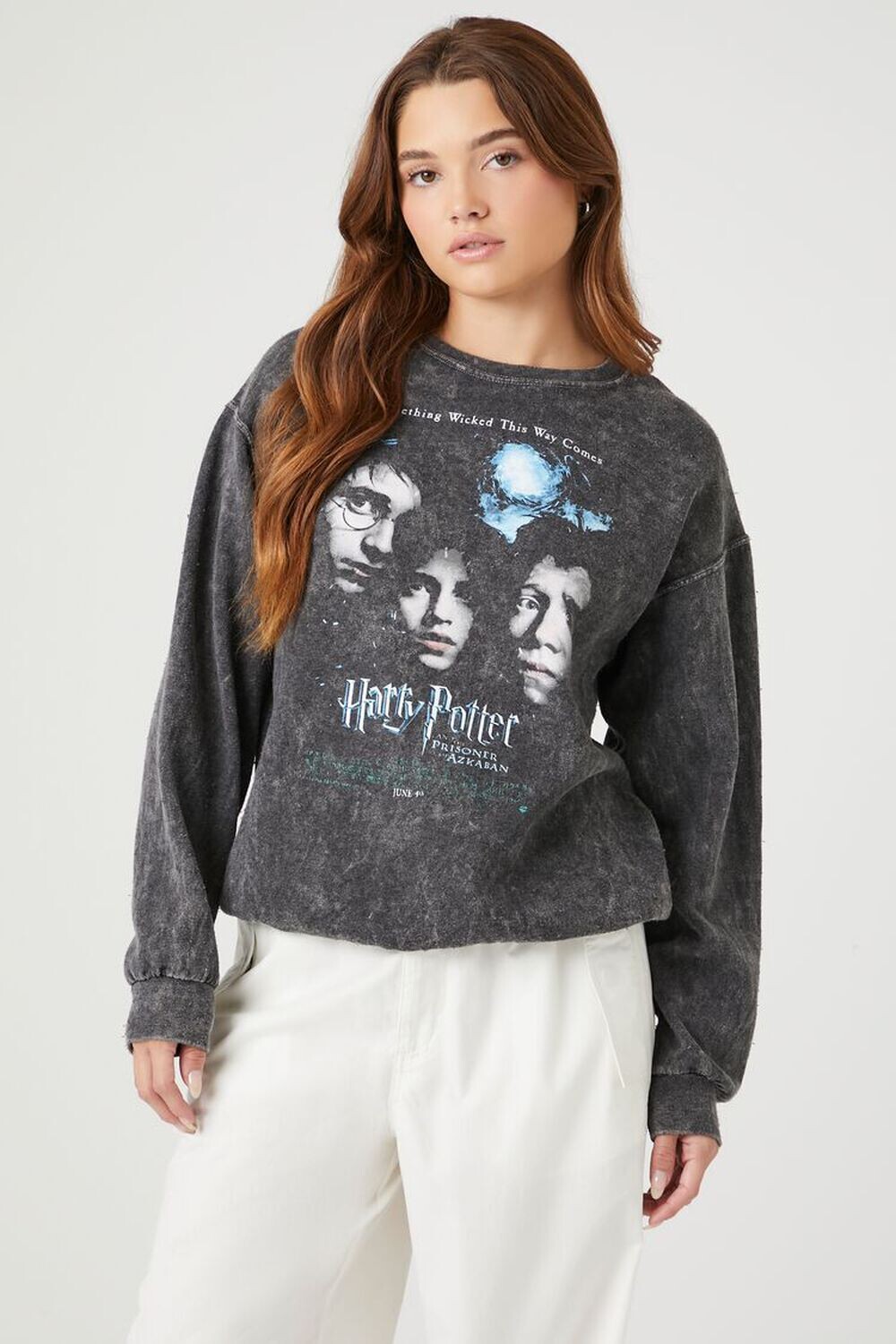 

Пуловер с рисунком Гарри Поттера Forever 21, угольный