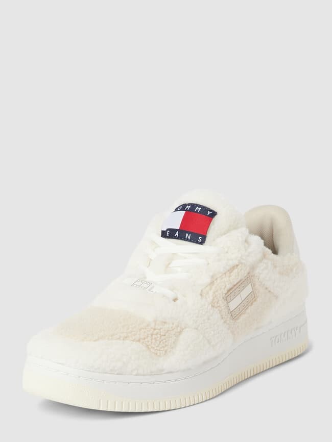 

Кроссовки с меховой отделкой Тедди Tommy Jeans, белый