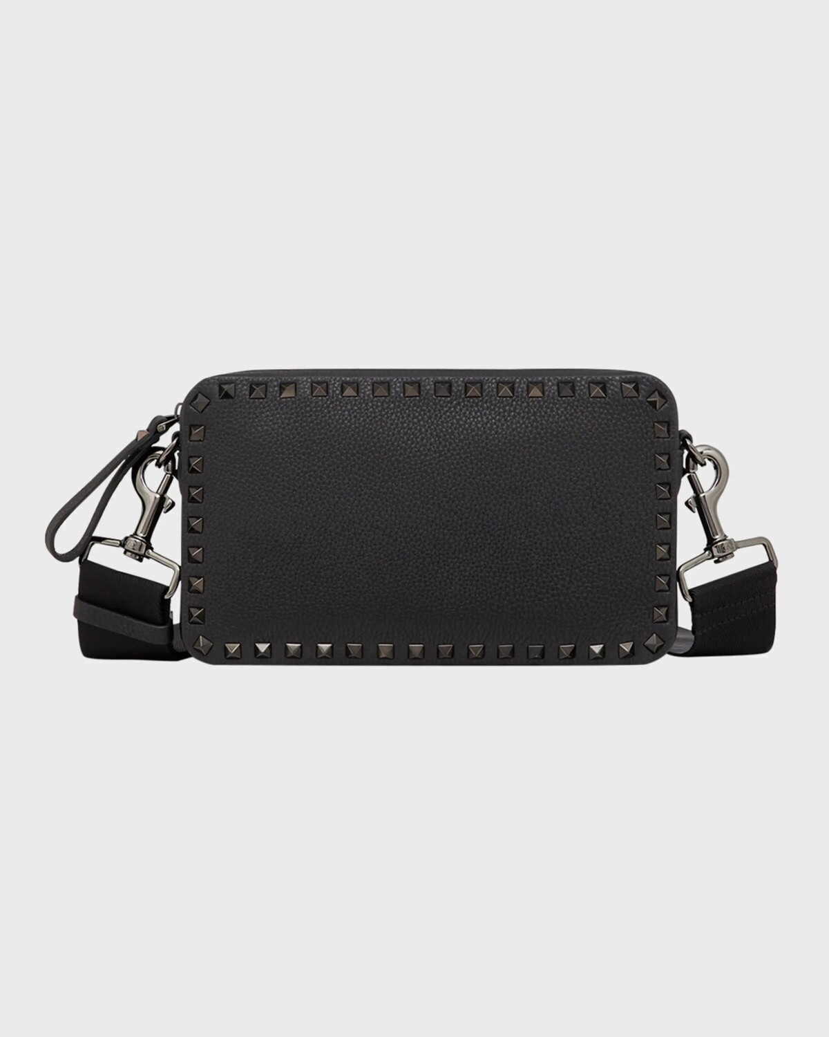 

Мужская кожаная сумка через плечо Rockstud Valentino Garavani, цвет Nero