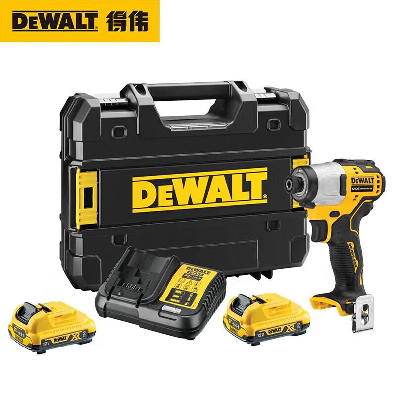 DEWALT DCF801D2K-A9 Электрическая отвертка 12В 2х2,0Ач (два аккумулятора и одно зарядное устройство)