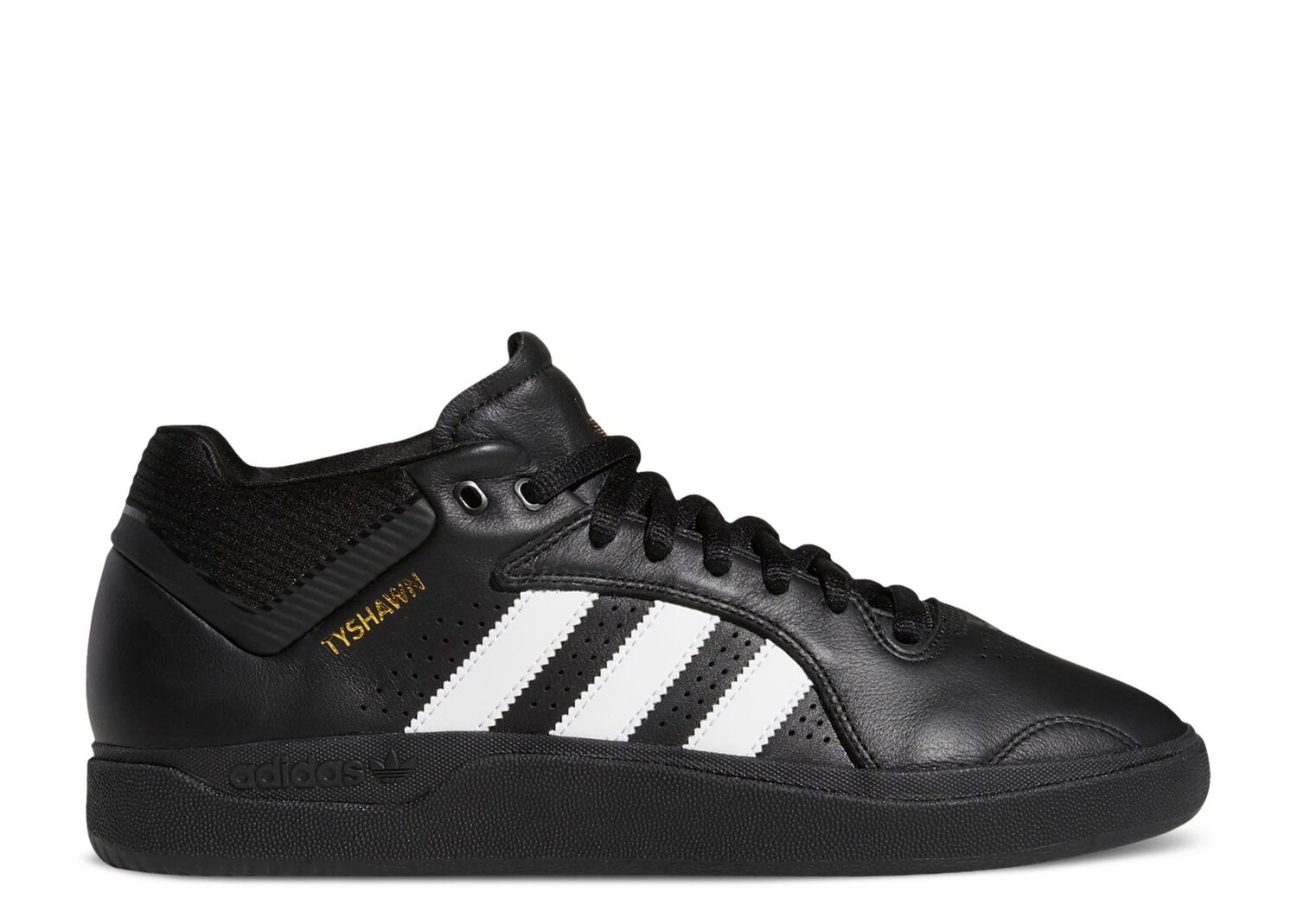 

Кроссовки adidas Tyshawn 'Black White', черный
