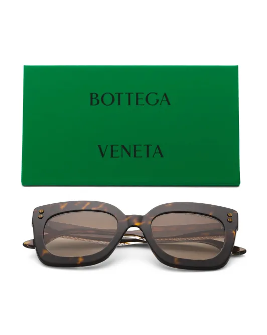 

Солнцезащитные очки 51 мм Bottega Veneta, цвет Havana Brown