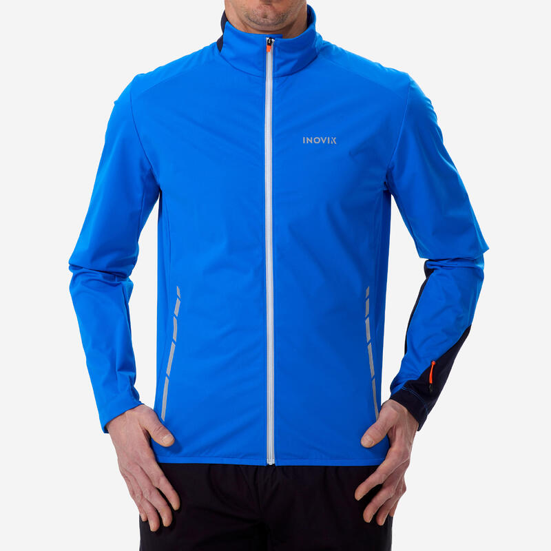 Куртка беговая лыжная легкая XC S 500 мужская синяя INOVIK, цвет blau