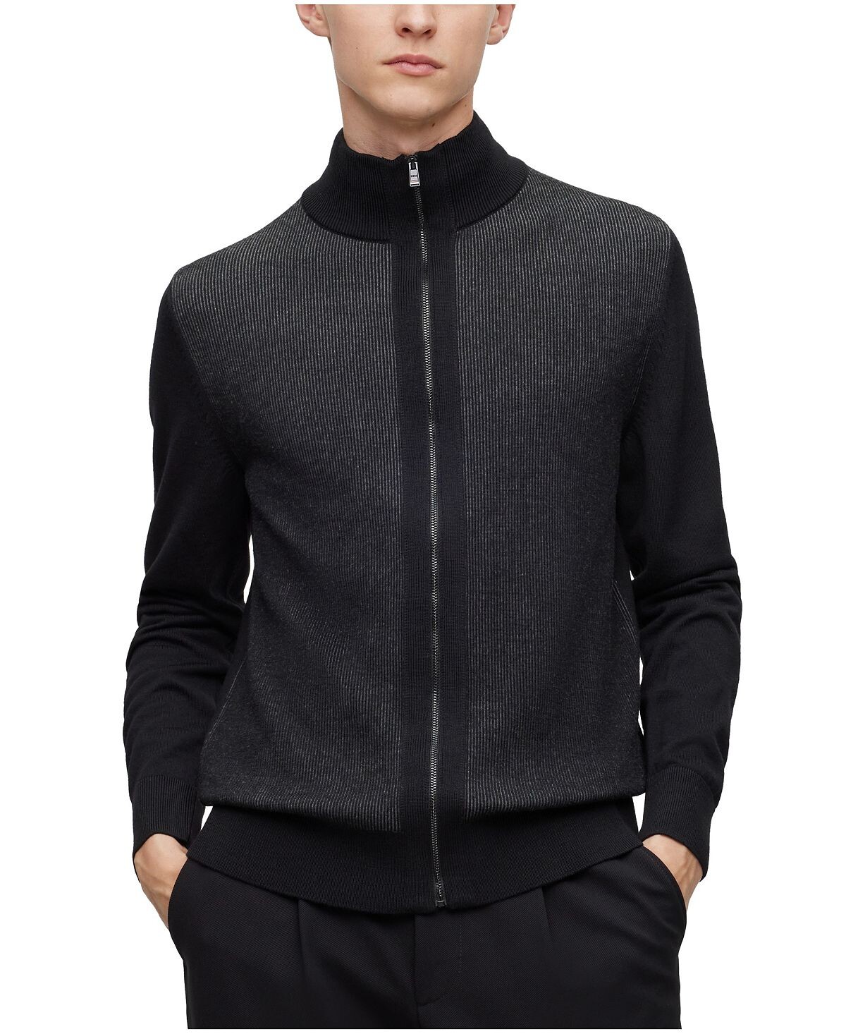 

Мужской кардиган стандартного кроя на молнии Hugo Boss