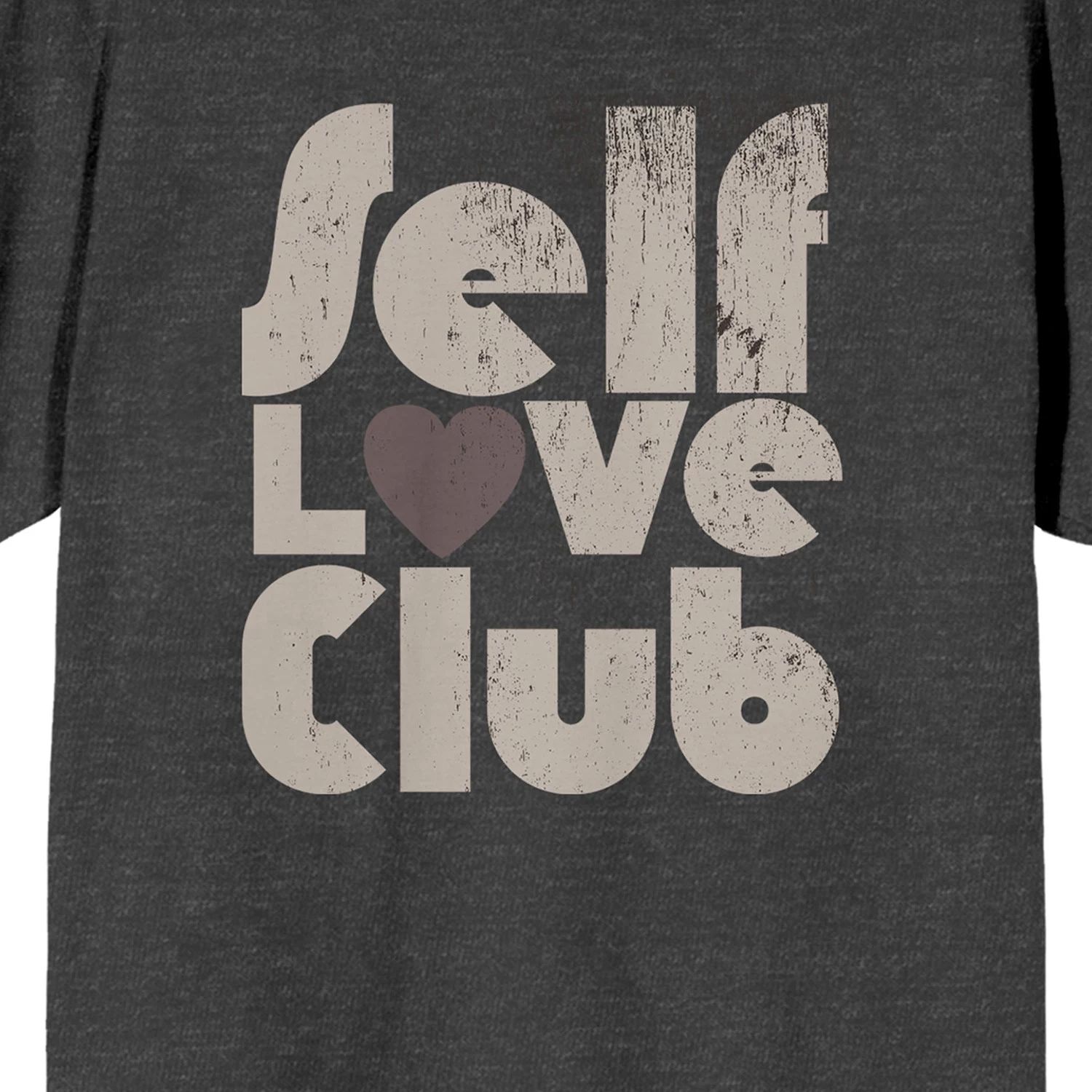 Мужская футболка с рисунком Self Love Club Licensed Character мужская футболка с рисунком и рисунком breakfast club licensed character