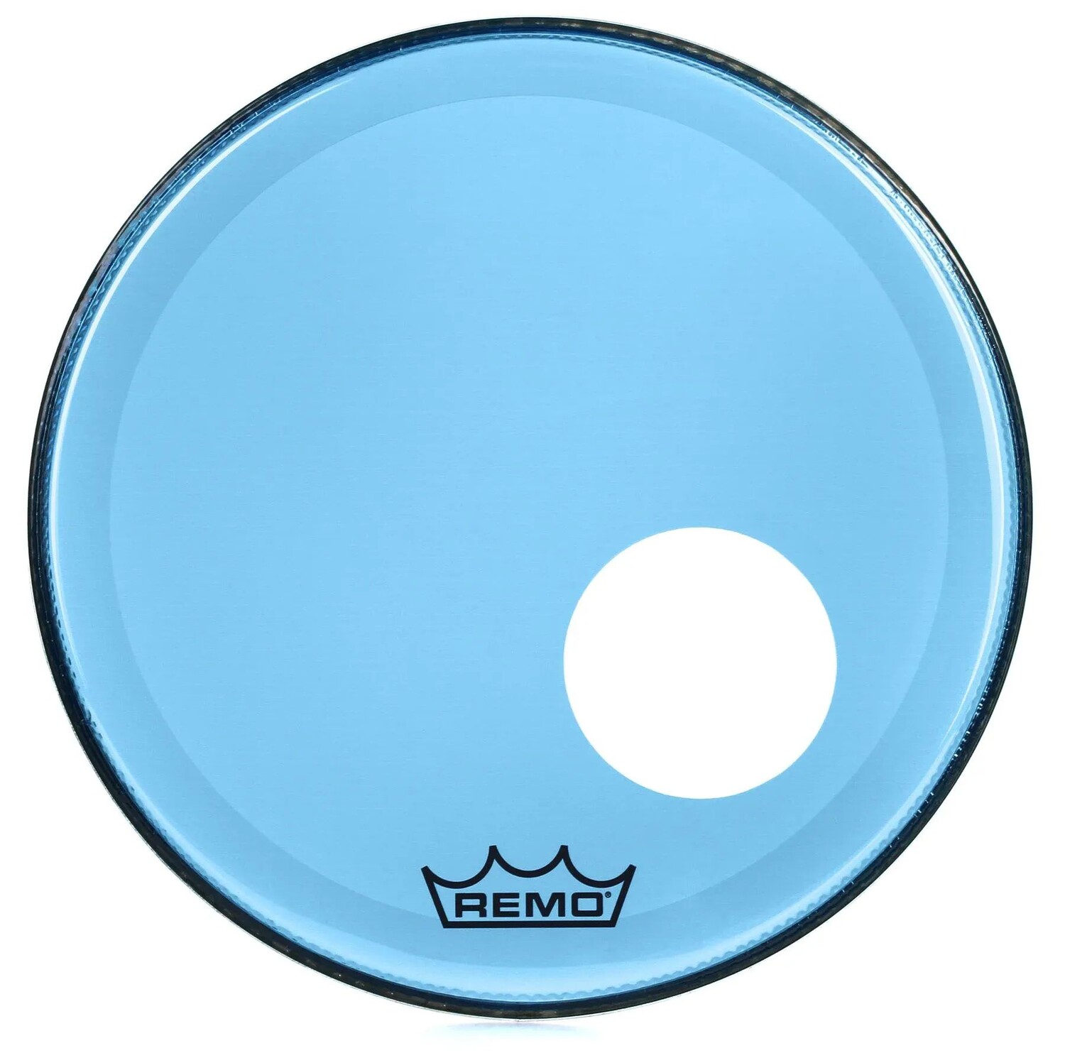 

Пластик для бас-барабана Remo Powerstroke P3 Colortone Blue — 18 дюймов — с отверстием для порта