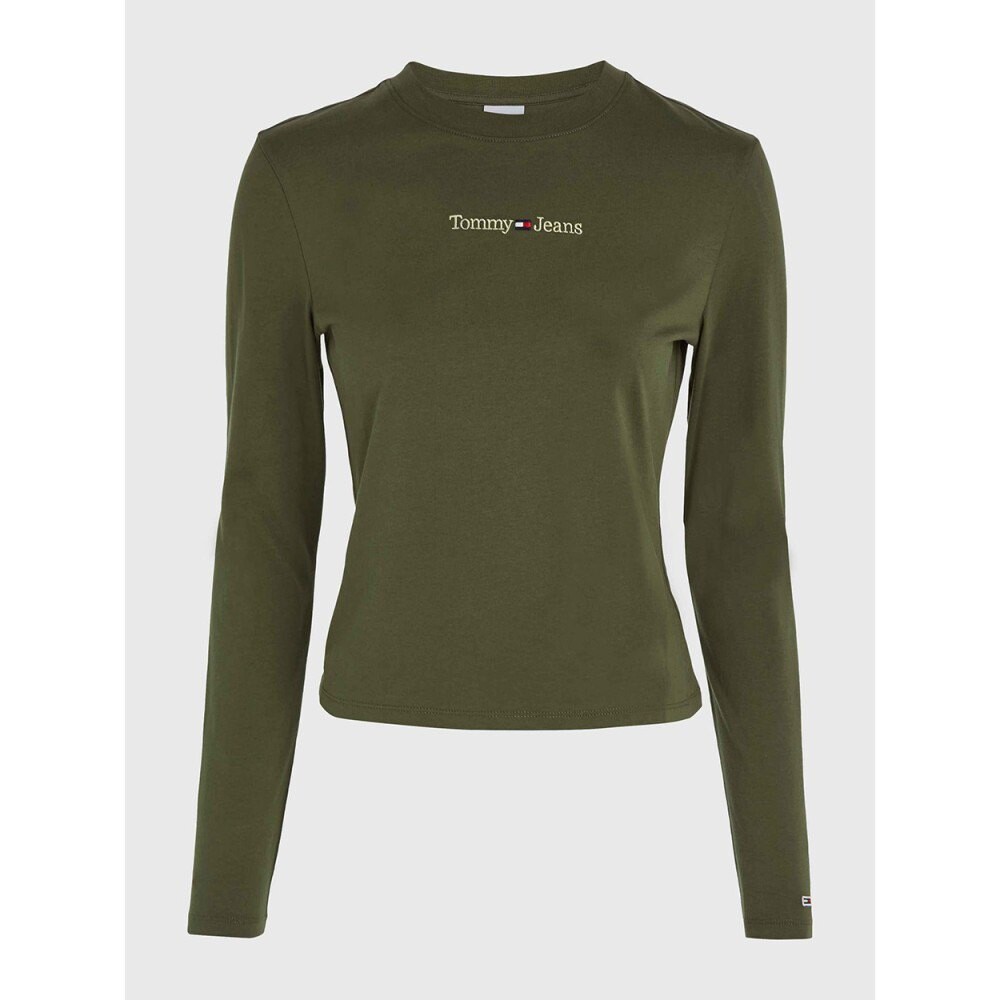 

Футболка Tommy Hilfiger Long Sleeve Round Neck, зеленый