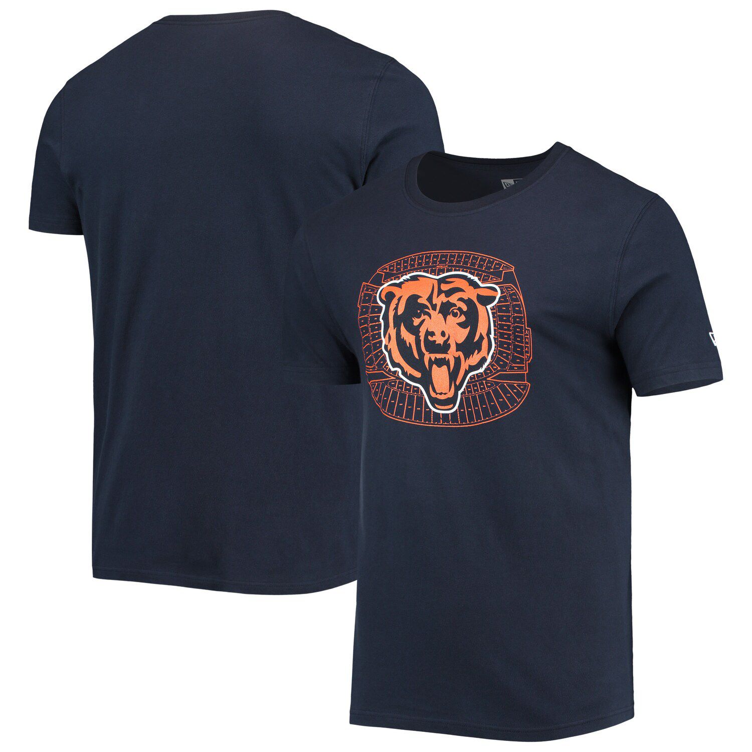 цена Мужская темно-синяя футболка New Era Chicago Bears Stadium
