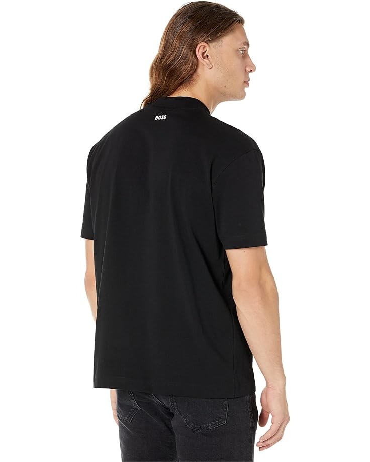 

Футболка BOSS Teetimm Relaxed Fit Jersey T-Shirt, черный