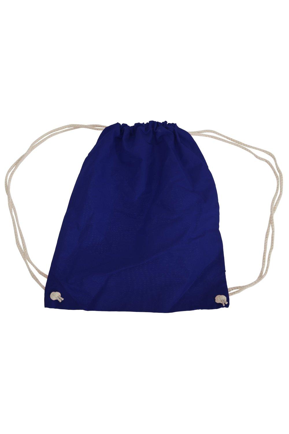 Хлопковая сумка Gymsac - 12 литров (2 шт. в упаковке) Westford Mill, темно-синий