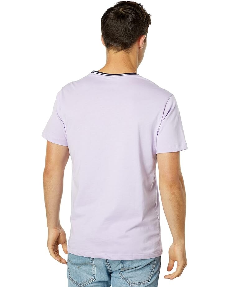 

Футболка U.S. POLO ASSN. Short Sleeve Crew Neck Yarn-Dye Collar Tipped Jersey Tee, цвет Pastel Lilac