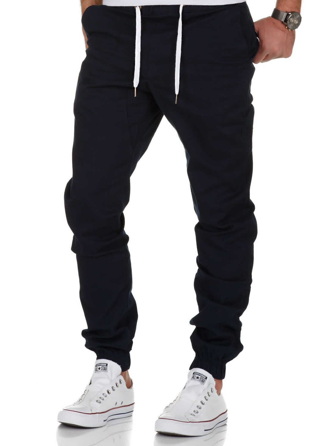 

Брюки чинос Amaci&Sons Basic Jogger NEW JERSEY, цвет Navyblau