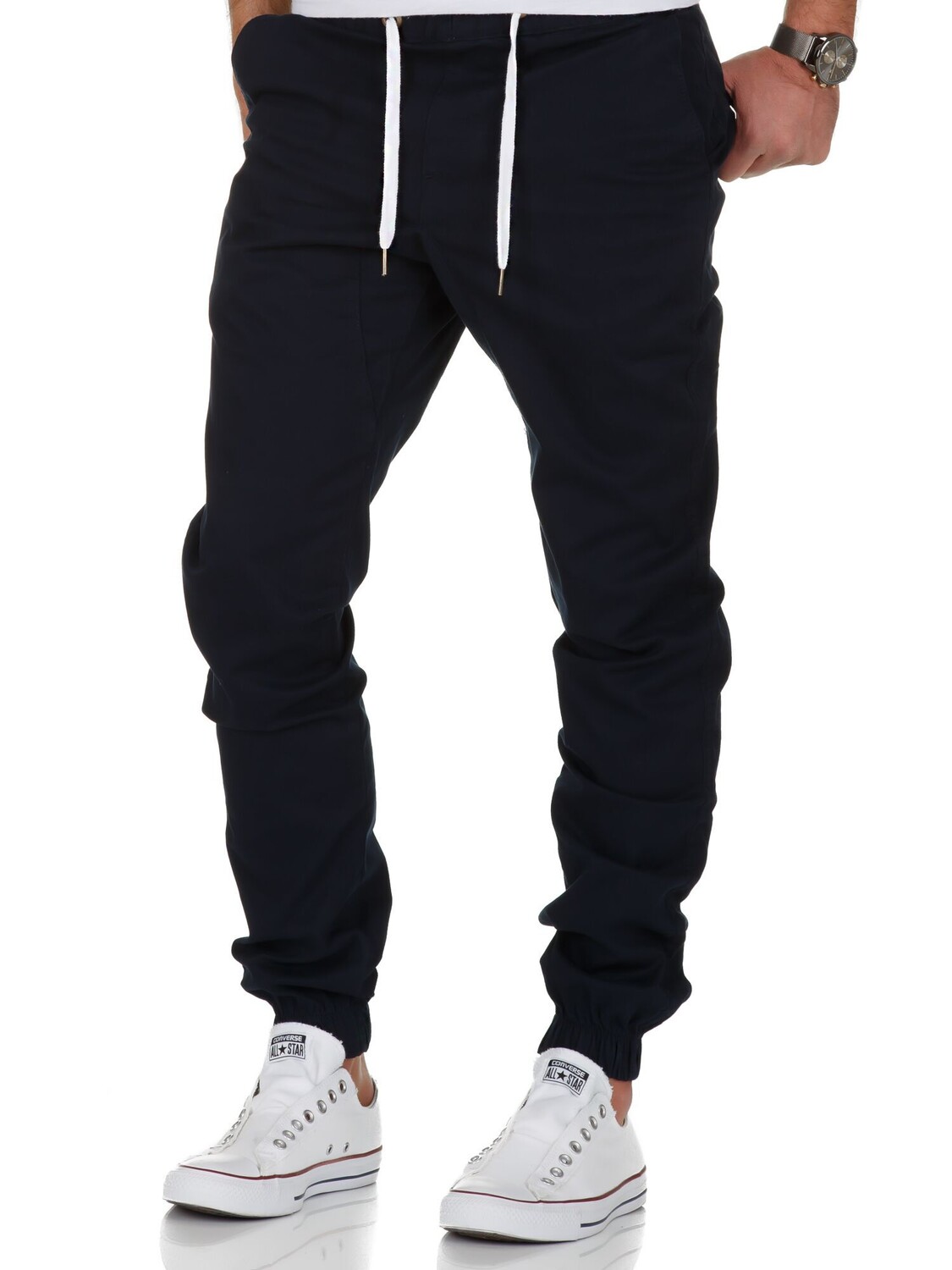 Брюки чинос Amaci&Sons Basic Jogger NEW JERSEY, цвет Navyblau брюки чинос amaci