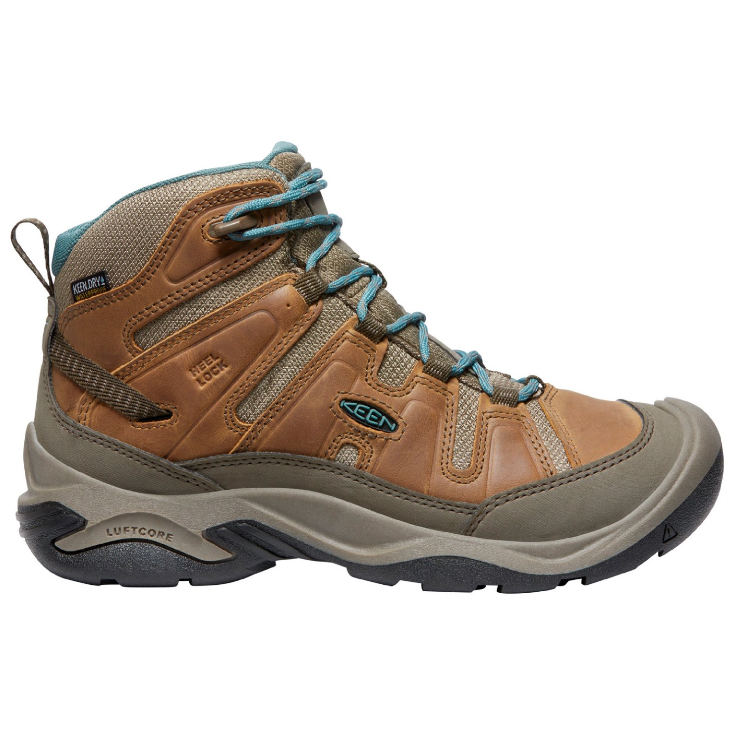 Ботинки для прогулки Keen Women's Circadia Mid WP, цвет Toasted Coconut/North Atlantic