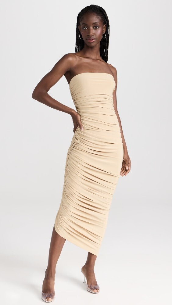 

Платье Norma Kamali Strapless Diana, песочный