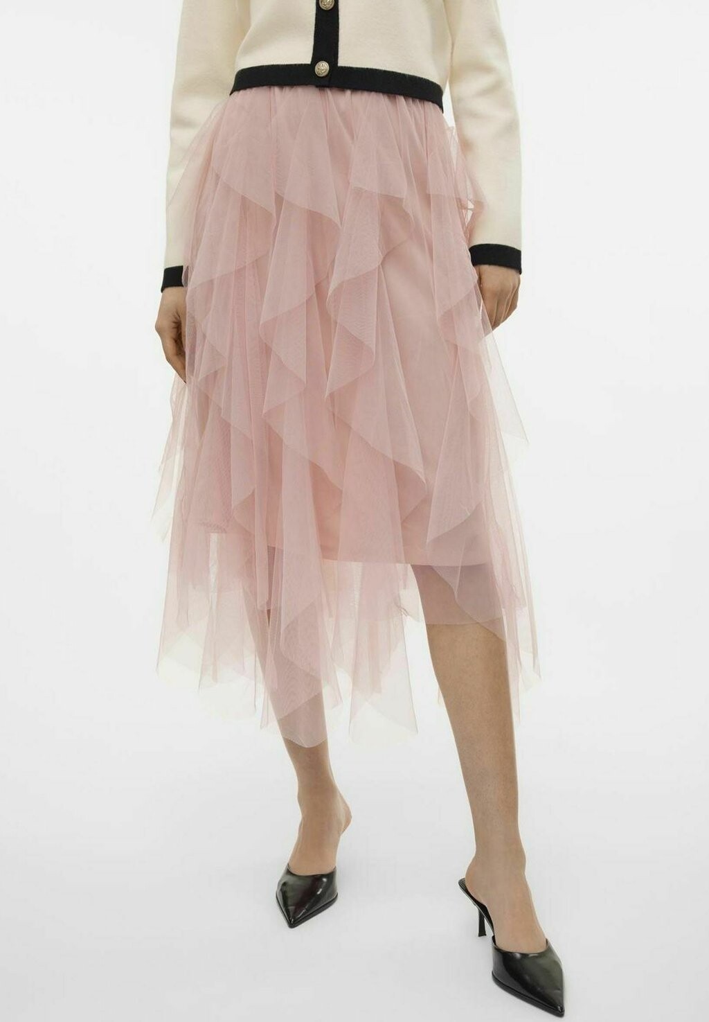 

Юбка А-силуэта VMEVE HW CALF Vero Moda, цвет misty rose