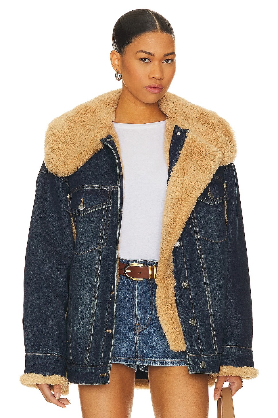 

Куртка Free People Holly Cozy Denim, цвет Rinse Combo
