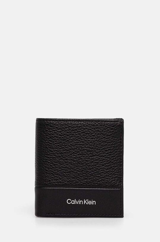

Кожаный кошелек Calvin Klein, черный