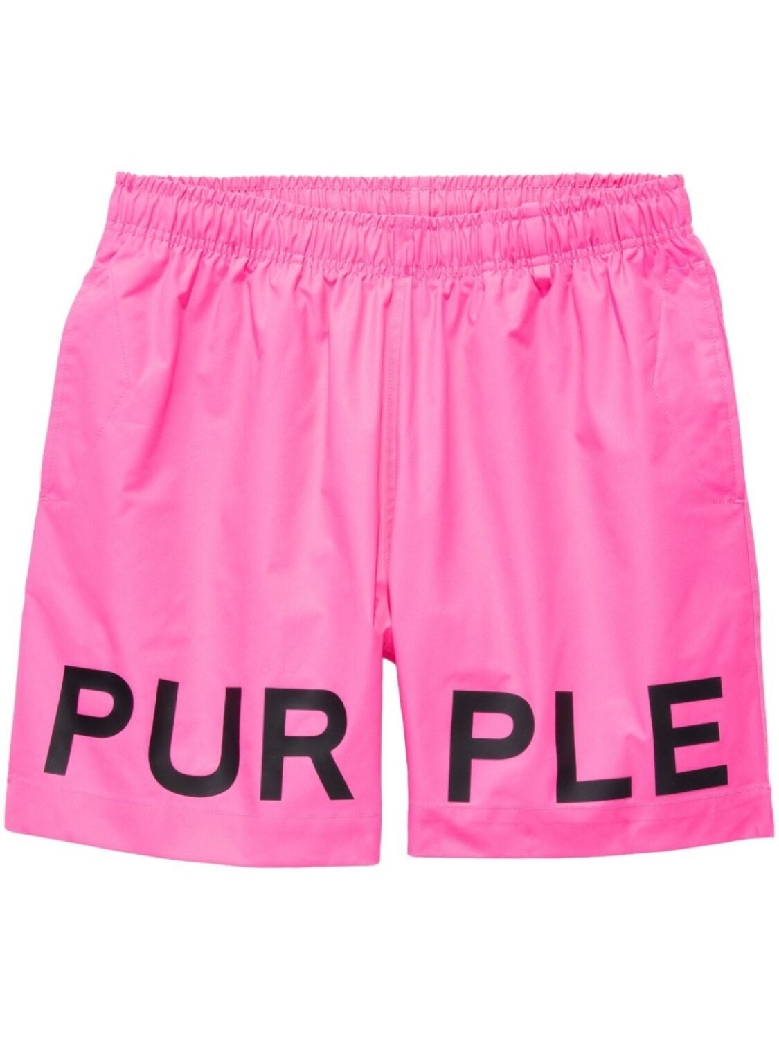 

Purple Brand шорты с эластичным поясом и логотипом, розовый