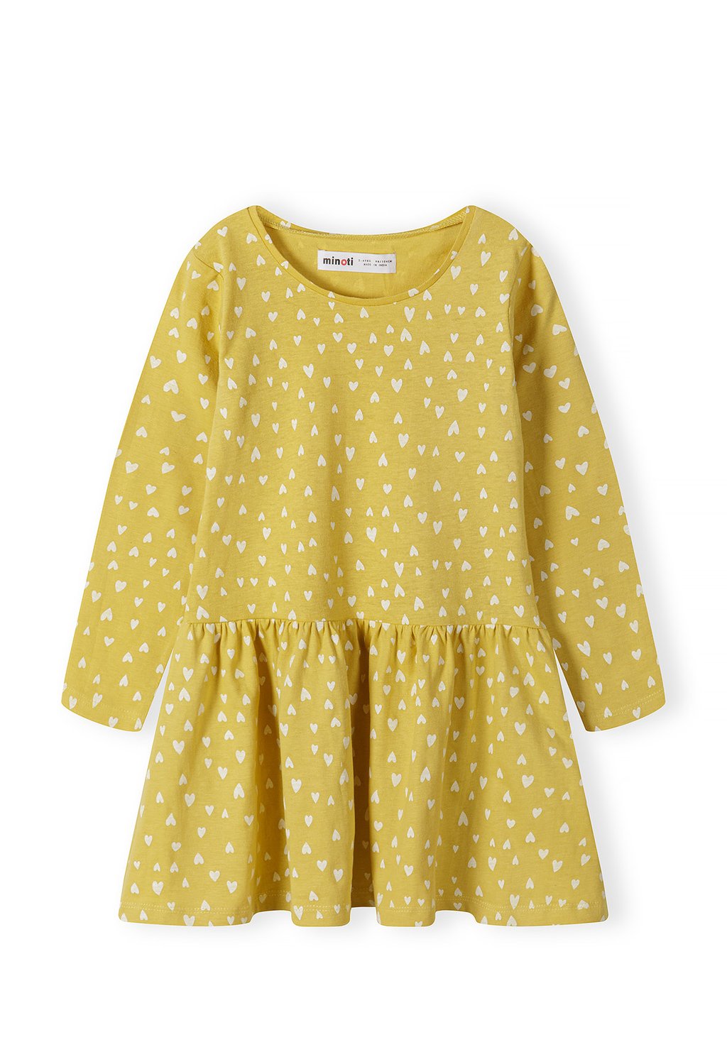 Платье из джерси Long Sleeve MINOTI, цвет mustard yellow