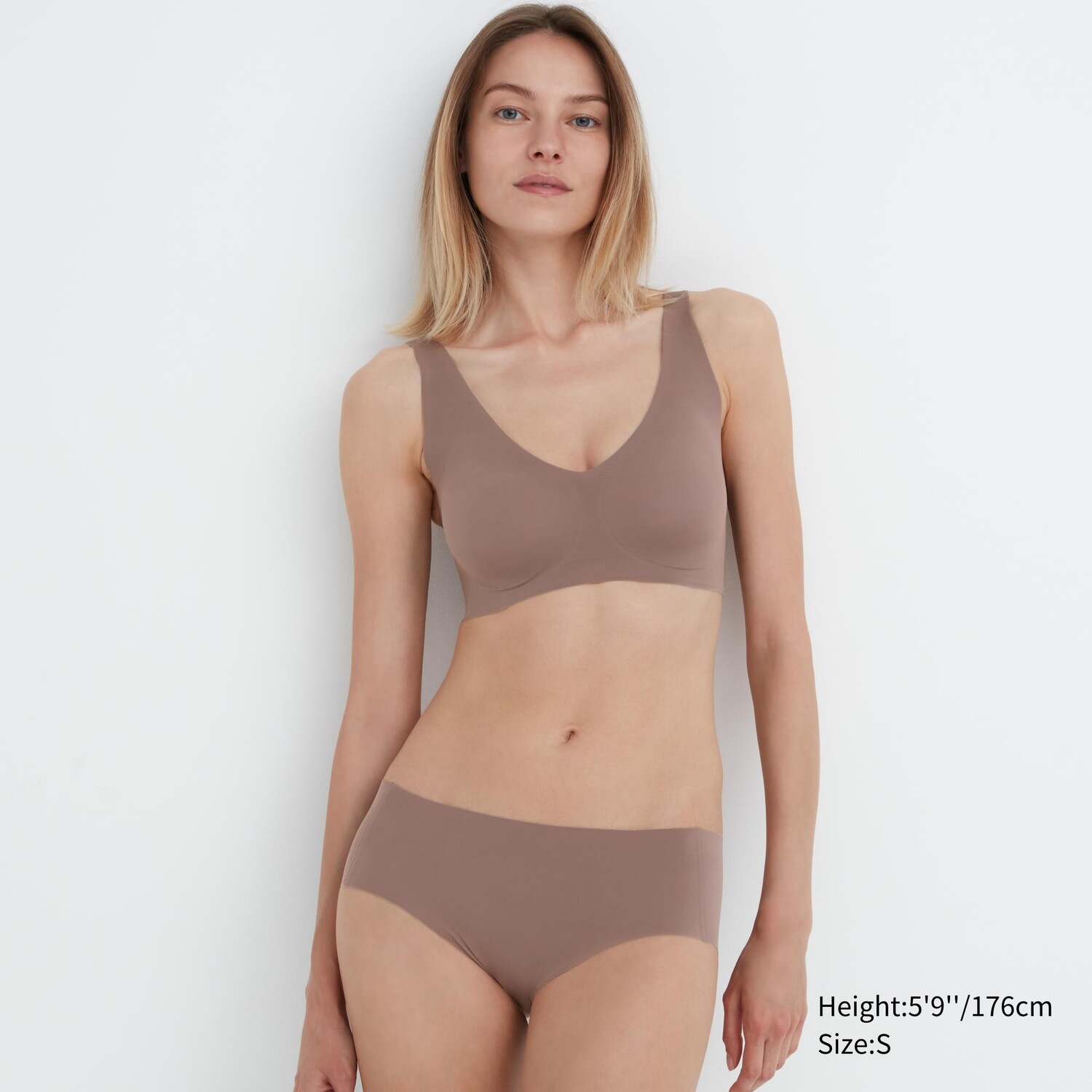 

Беспроводной бюстгальтер Ultra Relax Uniqlo, коричневый