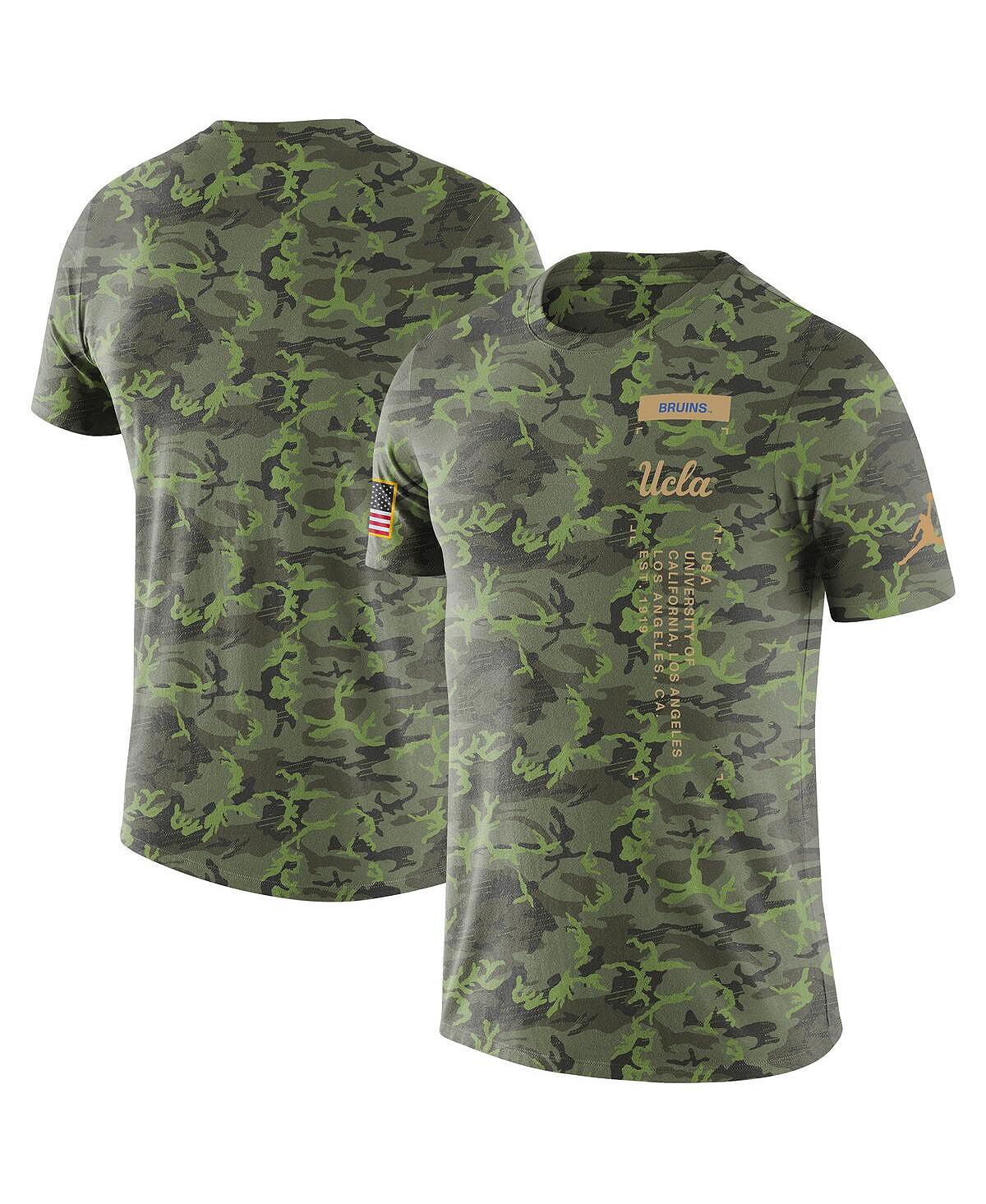 цена Мужская брендовая камуфляжная футболка в стиле милитари UCLA Bruins Jordan