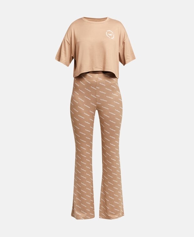 

Пижама Hollister, коричневый
